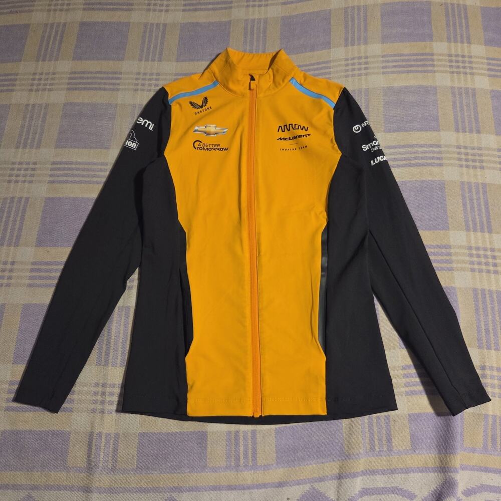 McLaren Formula 1 Team Jacket Womens 0 Orange Black Racing Castore Softshell XXS